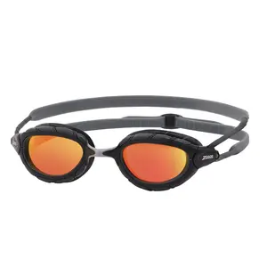 Zoggs Unisex Adult Predator Titanium Swimming Goggles Grey/Black
