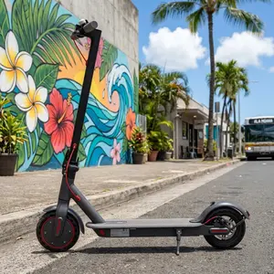 ladped Electric Scooter - 8.5 Solid Tires, 350W Motor Up to 16 Miles of Range and 19 MPH Portable Folding Commuter Scooter with and App E-Scooter 3 Speed modes school scooters.SummerWins,Father's Day Gife