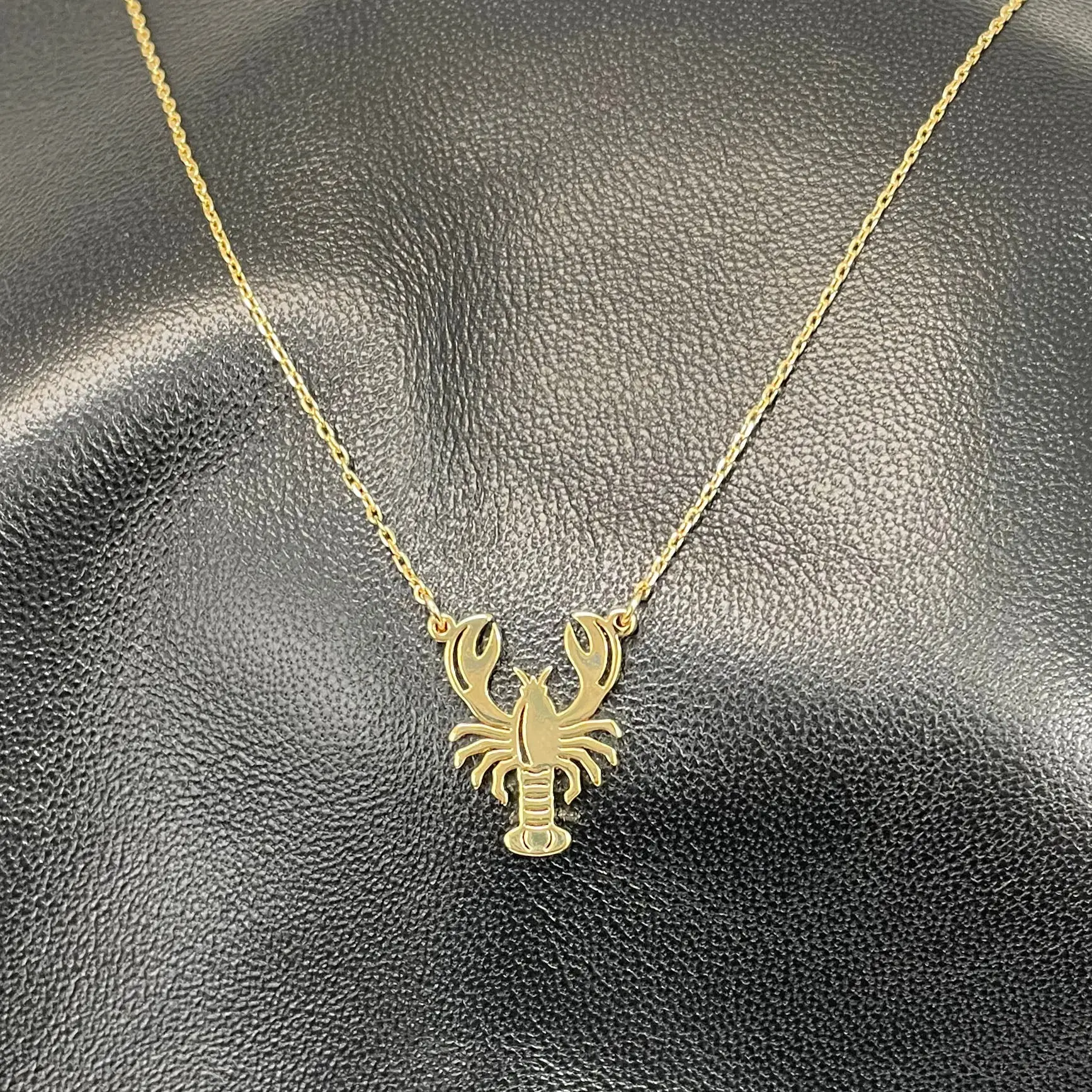 Gold Lobster Necklace #EN0561G-LOBSTER