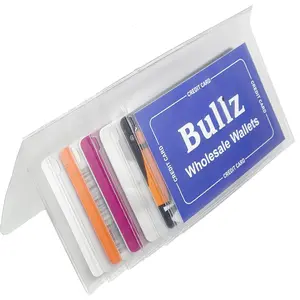 Set of Heavy Duty Vinyl Plastic Secretary Inserts for Long Wallets - 6 Pages (Set of 2pcs)