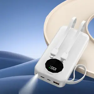 20000mAh USB Power Bank, Portable USB-A Fast Charging Power Bank with Digital Display, Multifunctional Power Bank for iPhone & Android, Mobile