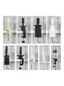 Wig Mannequin Head Stand, Adjustable Mannequin Head Base Holder for Styling Training Hairdressing  Mannequin Stand Manikin Head Stand Desktop Adjustable Height C-Clamp Table Stand Holder for Wig Doll Head Secure Clamp Holder for Wig Doll Head Wig Tool