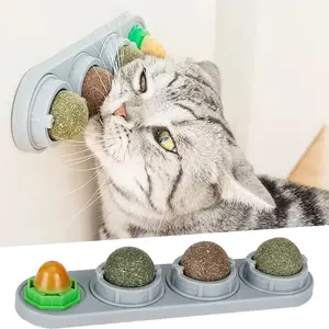 Lovely Caves Catnip and Silvervine Wall Lick Balls Cat Toy