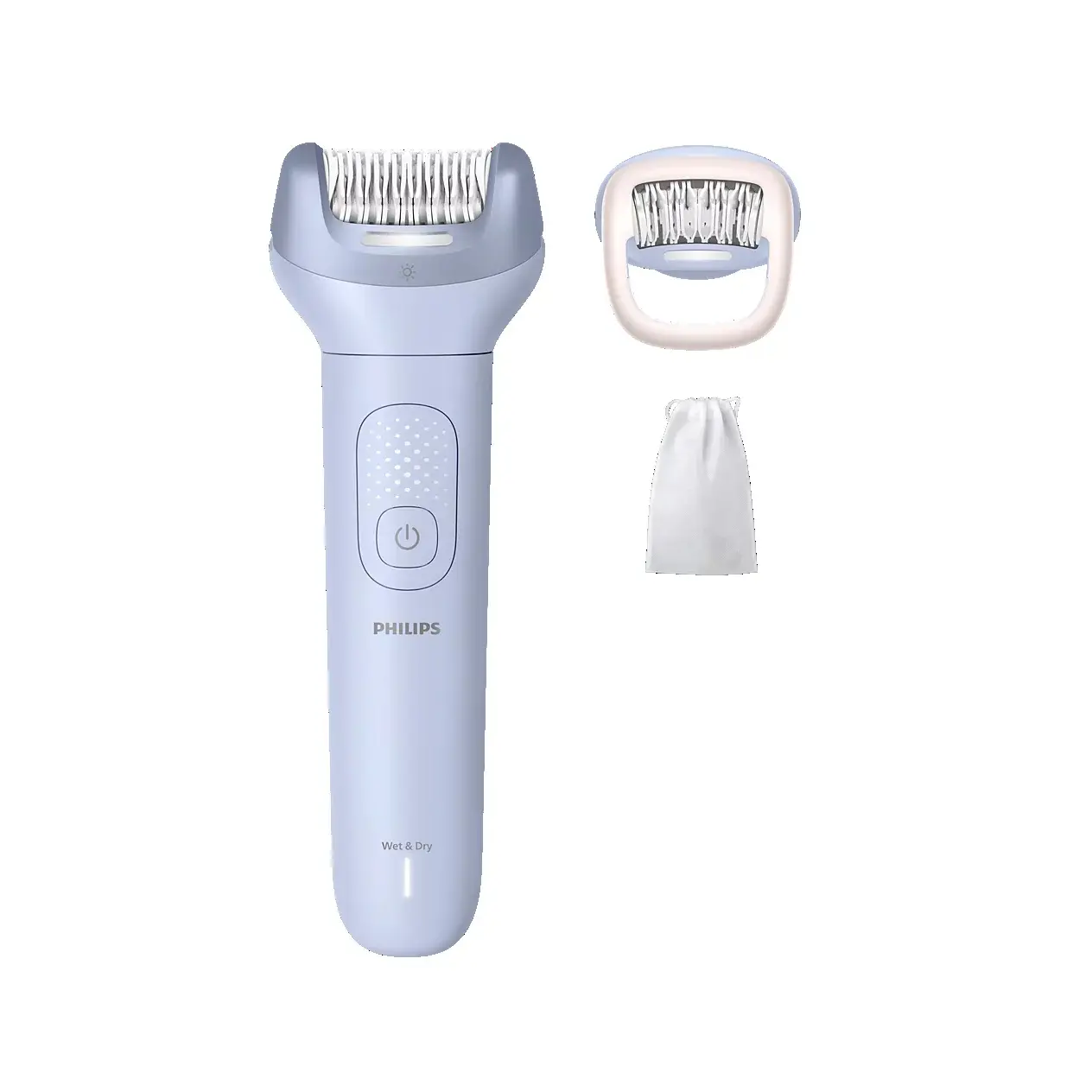 Philips Gentle Series 8000 Epilator, Legs & Body Hair Removal Device with 2 Accessories (BRE708/00)