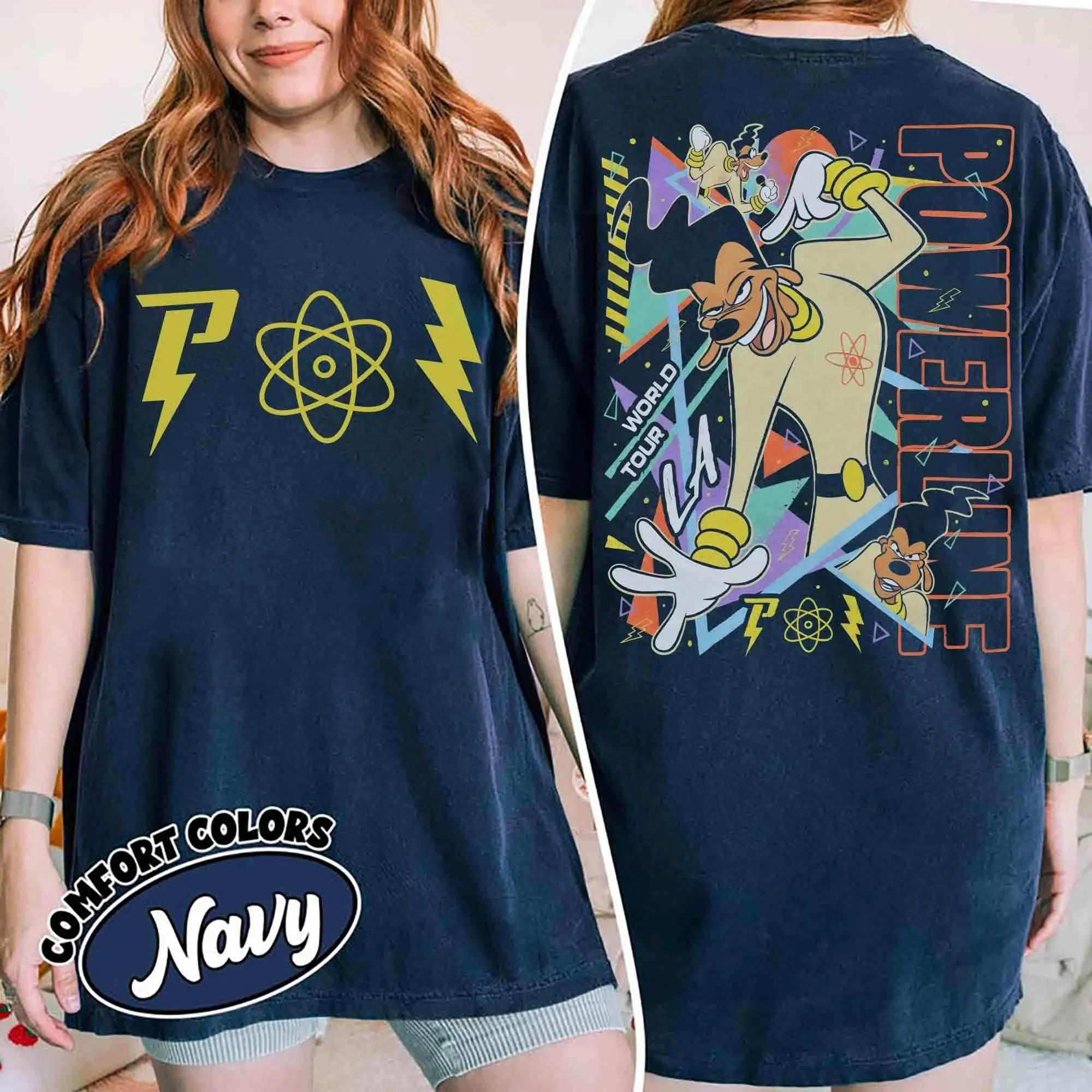 Comfort Colors Retro 90s Powerline Movie Graphic T-shirt, Powerline Stand Out World Tour Tee, WDW Family Vacation Trip