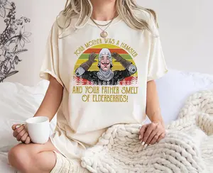 Your Mother Was A Hamster Vintage Retro Unisex T-Shirt, M0nty Pyth0n Movie Tee, Unisex, Sweatshirt, Hoodie