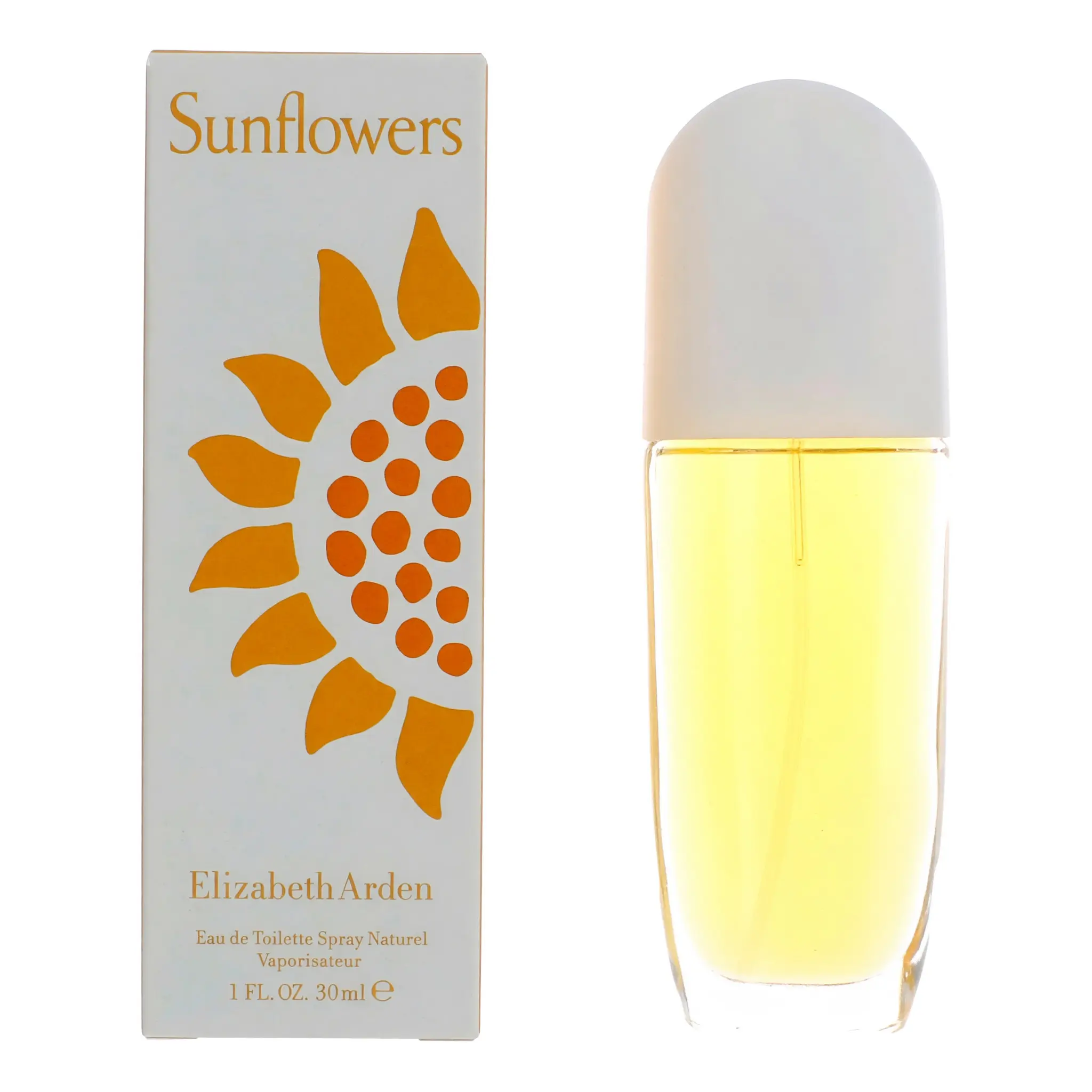 Sunflowers Eau de Toilette Spray for Women, Refined Floral & Fruity Water Fragrance, 1 fl oz, Fresh Floral