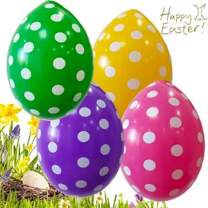 2 Pack Easter Decorative Big Egg 50cmpvc Inflatable Easter Egg Inflatable Easter Dinosaur Egg Easter Festival Decorative Hanging Ornaments Decorative Eggs Easter Festival Decorations