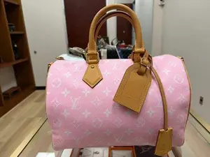 Pre-owned Louis Vuitton COATED CANVAS Shoulder Bags SPEEDY 30 P9 PINK