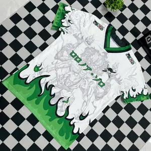 Pirate V-Neck Mesh Football Jersey, Anime Jersy