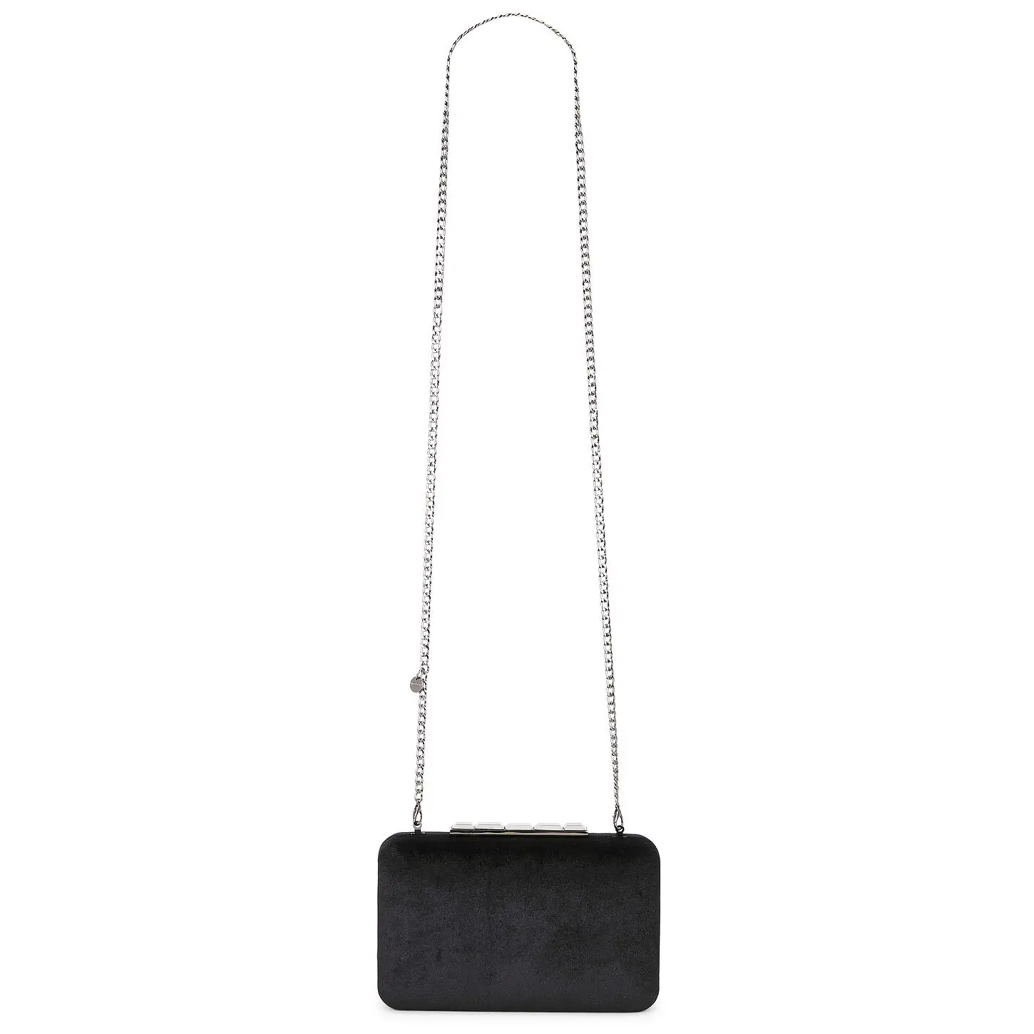 olga berg Eleanor Crystal Top Handle Bag in Black