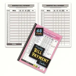 Bill Payment Tracker Notebook 48-Month Budget & Finance Organizer with Monthly Checklist Personal Office Planner for Money Management Dorm Travel Perfect for Holiday Year-Round Financial Goals