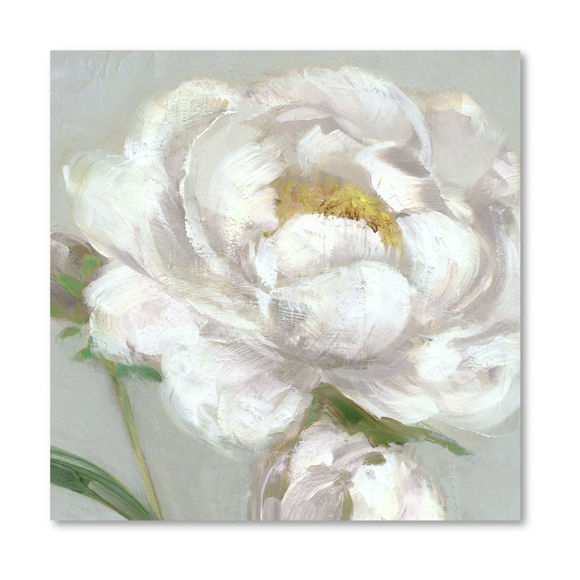 Courtside Market Peony Detail I 16" x 16" Canvas Wall Art