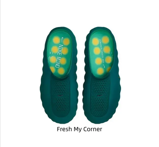 Gradient Teal Cloud Slip On Mules Soft Foam Cushion Slides Shock Absorb Bubble Foam Mules Non-Slip Sole Indoor Outdoor