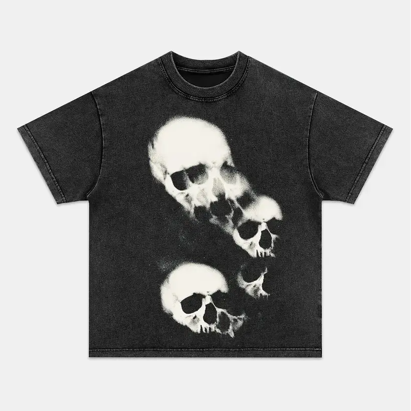 Horrible Skull Graphic Print Cotton Casual T-Shirt, Cool Fashion T-Shir,StreetWear Lover Shirts,Y2k Shirt,Oversize Shirt, Gift For Men Women, Apparel for Women Novelty Tees for Guys Black Menswear
