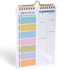 2026Weekly Meal Planner Notebook - 8.5x11", 52 Sheets, Magnetic, Wall-Mountable Grocery List & Menu Planner，Gift for mom
