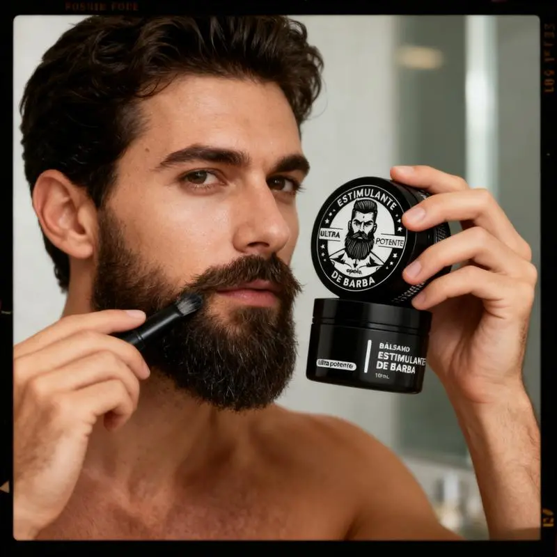 Apollo High-Efficiency  Minoxidil Beard Growth Balm - Professional Men Beard Thickening Serum, Powerful Follicle Activator for Patchy Beard, Repair Sparse Beard Areas, Revive Dormant Hair Follicles for Fuller Thicker Beard
