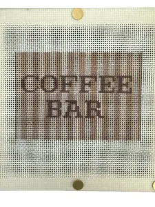 Coffee Bar Needlepoint Canvas Only