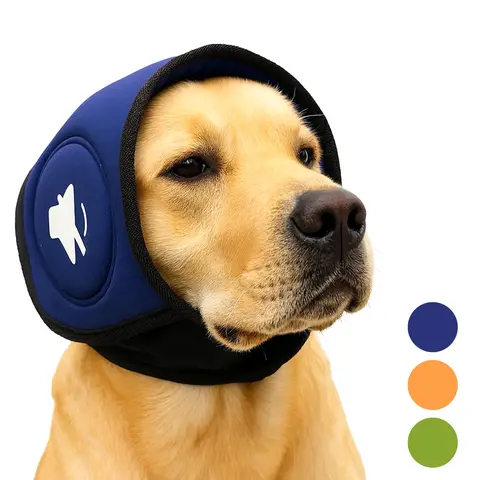 Dog Ear Muffs Thunder Noise Reduction Noise Cancelling Calming Anxiety Dog Headset, Thick Warm Pet Gear, Comfortable Hearing Protection for Dogs