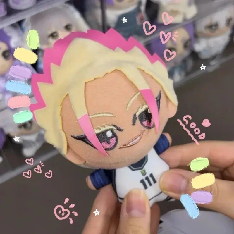 In Stock Genuine 10cm Blue Lock Anime Plush Keychain Charms - Vol.7-Vol.8 Cute Cartoons (Seishiro Nagi, Yoichi Isagi, Hiori Mikage) Plastic Fluffy Stuffed Toy Gift for Anime Fans
