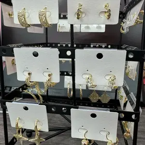 Lote arete y arracada alta calidad