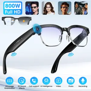Smart glasses with camera,Smart Recording Glasses with Bluetooth, High-Definition Photo & Video Camera, for Outdoor, Casual Use