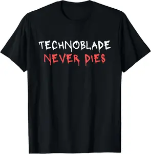 100%cotton Technoblade Never Dies Funny T-Shirt