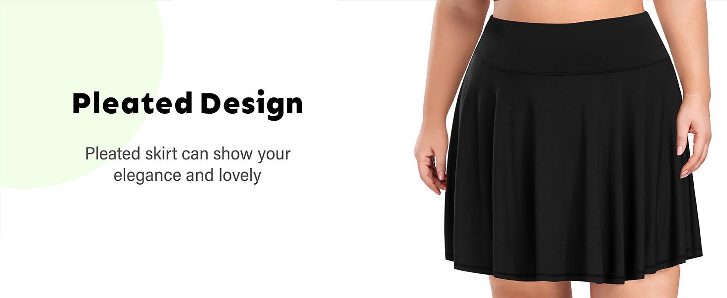 COOTRY Women's 【Plus Size】 Pleated Tennis Skirt with Shorts High Waisted Tummy Control Athletic Golf Skorts High Waisted Workout Skirts with 2 Pockets & Internal Drawcord | 2026 summer clothes | 2026 Spring Break Gift For Easter's Day Mother's Day tiktok COOTRY Women's 【Plus Size】 Pleated Tennis Skirt with Shorts High Waisted Tummy Control Athletic Golf Skorts High Waisted Workout Skirts with 2 Pockets & Internal Drawcord | 2026 summer clothes | 2026 Spring Break Gift For Easter's Day Mother's Day tiktok