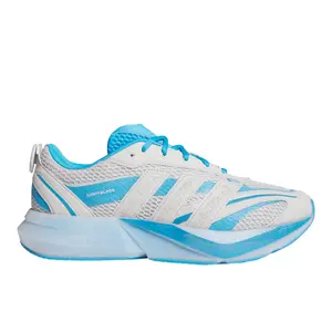 adidas Mens Lightblaze Glow Lace Up Sneakers Shoes Casual - Blue, White
