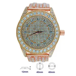 Crystal Band Watch with Elegant Design and Comfortable Fit