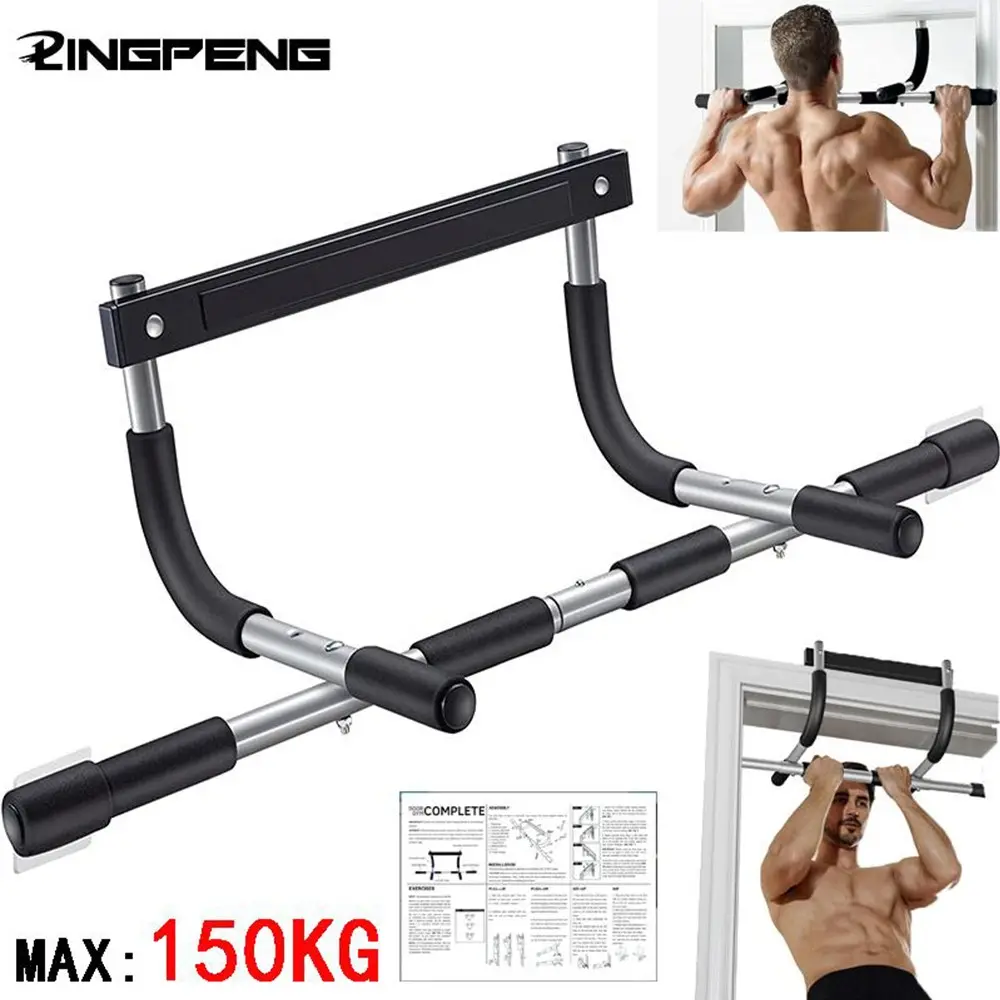 Door Frame Pull Up Bar, Doorway Pullup Bar, Portable Pull Up Bar, Adjustable Pull Up, Multipurpose Home Gym Fitness Bar, Indoor Strength Training Upper Body Exercise Bar, At Home Gym Equipment, Exercise Equipment For Home, Home Workout Equipment