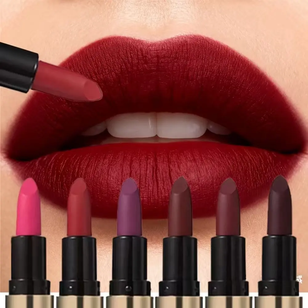 12 Piece Silky Matte Lipstick Set, Long-Lasting Waterproof & Moisturizing Non-Stick Lip Color in Assorted Shades for Daily Everyday Glam, Assorted Shades Lipstick & Lip Gloss, Cosmetic, Lip Care