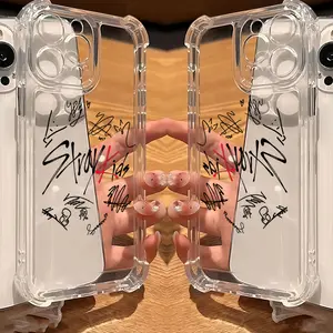 Kpop S-Stray K-Kids Phone Case Suitable for iPhone 17 16e 16 15 14 13 12 11 Mini Pro Max Air X XR XSMAX 8 7 Plus Anti Fall Transparent Soft Back Cover