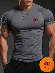 Men's Compression Fitness Short Sleeve T-Shirt Body Shaping Available in Black, White, Gray, Navy Blue