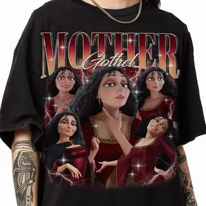 Funny Cartoon Graphic T-Shirt, Retro Villain Graphic T-Shirt, 90s Vintage Tee, Dark Queen Aesthetic Shirt, Streetwear Outfit #cartoon #familymatching #vacationoutfit #retrovibes #streetwearstyle #graphictee #viralshirt