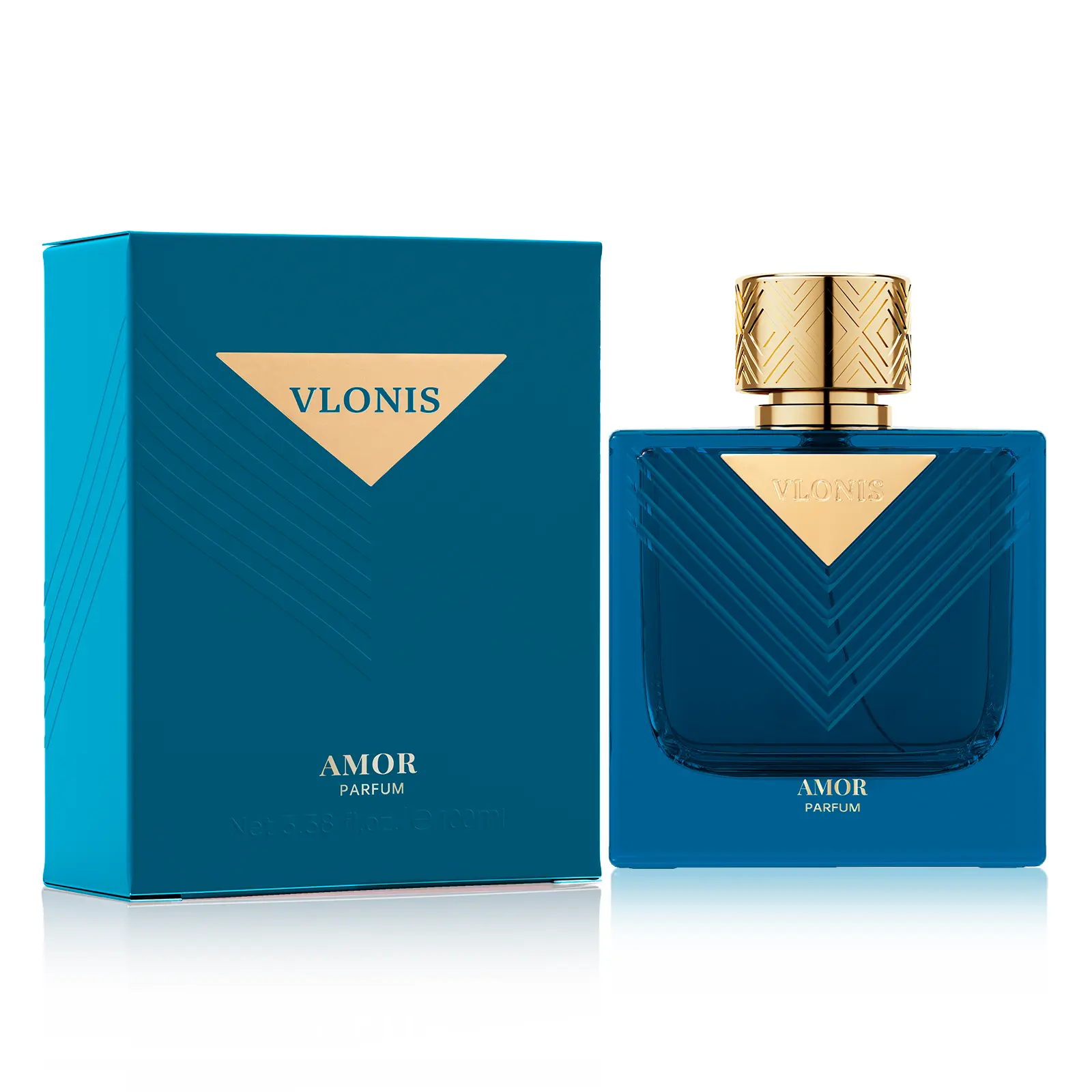 VLONIS Amor Parfum for Men – Iced Aromatic Cologne, Cool Confident Compliment Magnet 3.4 fl oz, Lemon, Long Lasting Perfumes, Men's Fragrance