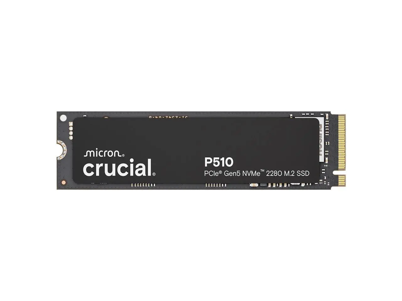 Crucial P510 2TB Gen5 NVMe SSD, Up to 10,000 MB/s, PCIe 5.0 M.2 2280 SSD, Internal Solid State Drive, Compatible with Laptop, CT2000P510SSD8