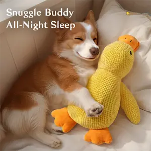 Self-Play Squeaky Plush Dog Toy – Indestructible Chew Toy for Large Breeds, Boredom Buster with Grinding Teeth Design