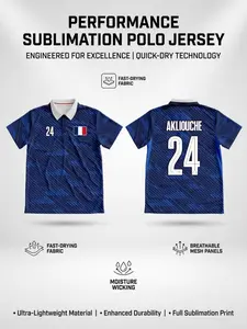2026 Men's Short Sleeve Top, French Style Football Shirt, High-Quality Quick-Dry T-Shirt, Authentic Cultural Print, Lightweight Fan Gear