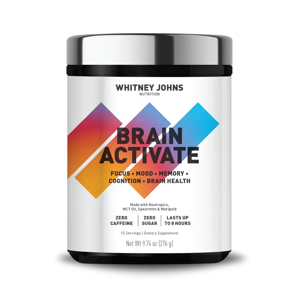 Whitney Johns Brain Booster Powder - Neuro Enhancer, Zero Caffeine, C8 MCT-O4T, Zero Added Sugar, Suitable for Adults