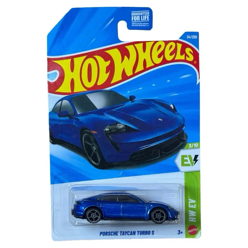 Hot Wheels Mainline Porsche Taycan Turbo S Blue HW EV 3/10