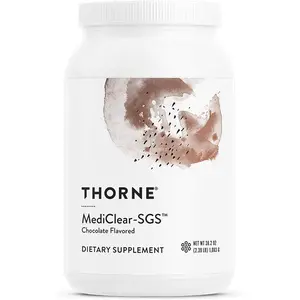 THORNE - MediClear-SGS - Rice & Pea Protein Powder Supplement with Antioxidants & a Complete Multi-Vitamin & Mineral Profile - Daily Detox Support* - Chocolate - Third-Party Certified - 21 Servings