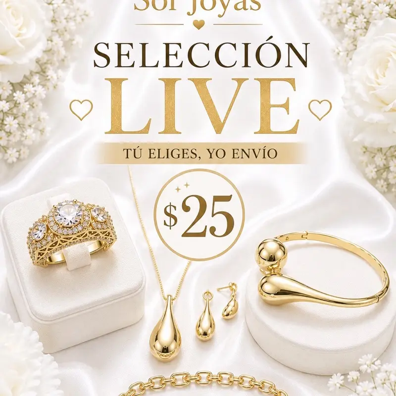 Sol Joyas Live Auction Item – $25 – 14K Gold Plated Jewelry