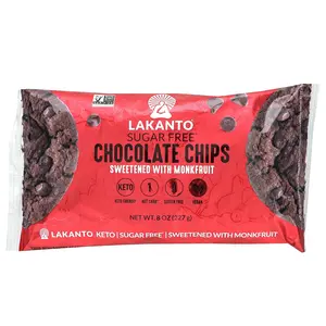 Lakanto Chocolate Chips, Sugar Free, 8 oz (227 g)