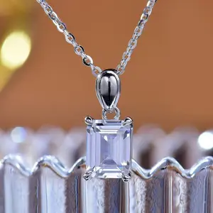 Moissanite Diamond Necklace S925 Sterling Silver Women's gift Birthday gift Charming Necklace