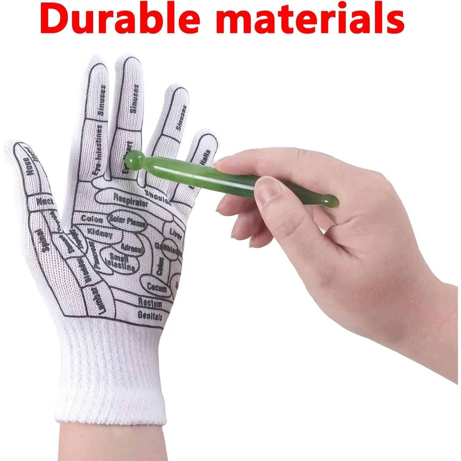 4PCS Foot and Hand Massage Tools Unisex Pressure Point Reflexology Socks Set Reflexology Massage Socks and Gloves Set Acupuncture Socks Kit Sock Guide for Men'S and Women'S Massage