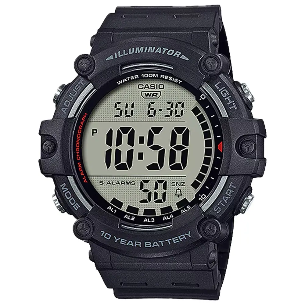 Casio Men’s Digital Sport Watch with Black Dial - AE-1500WH-1AV