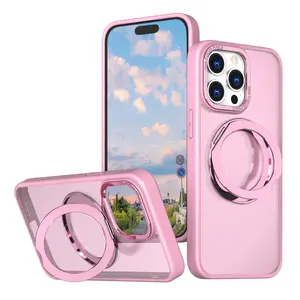 Magnetic Ring Phone Case with Ring, 360 Degree Rotatable Phone Protective Cover, Phone Accessories Compatible with iPhone 16 15 14 13 12 11 Pro Max, Casing, Smartphone, Cellphone, Protection
