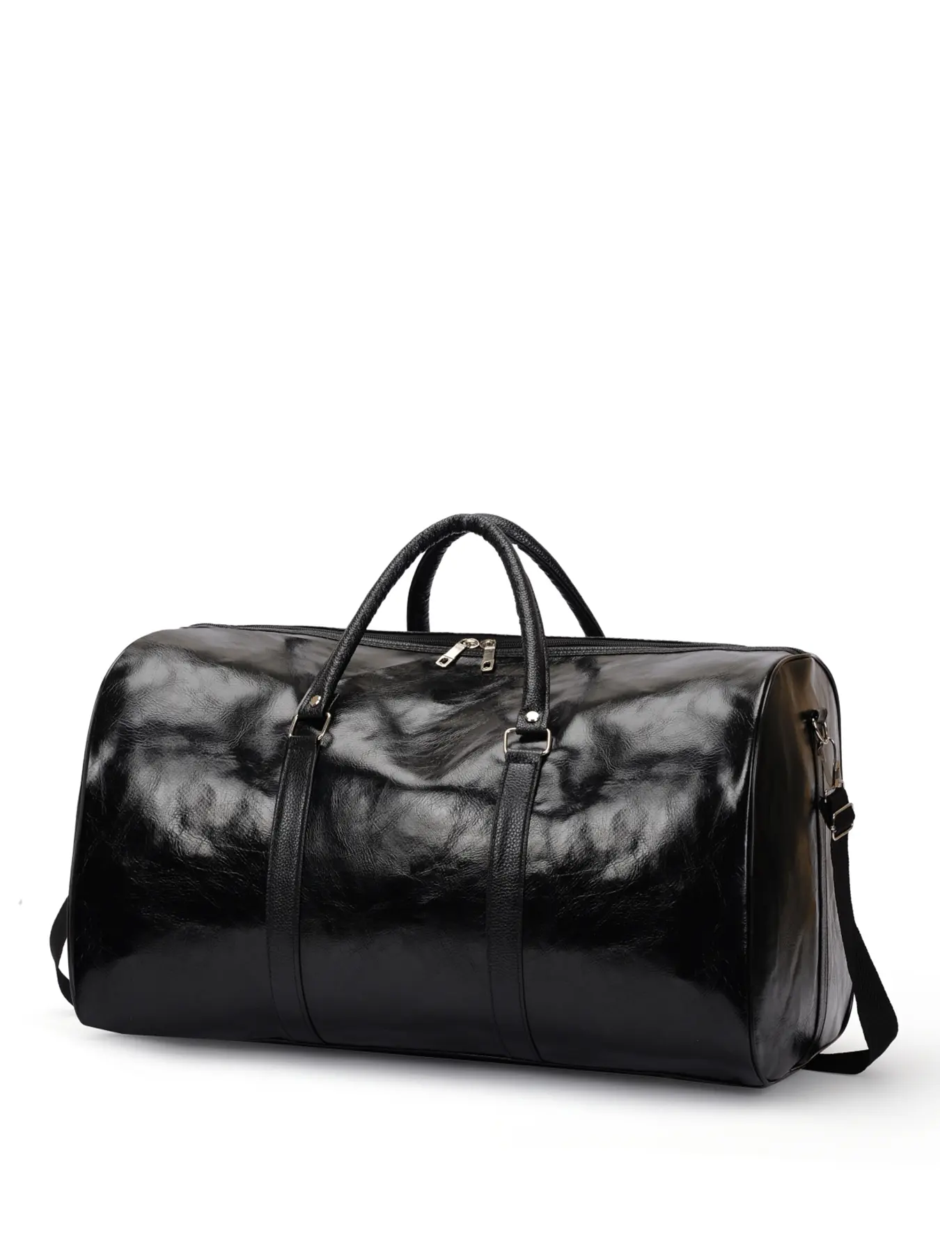 Large capacity travel tote bag, pure color tote bag, hardware zipper, waterproof fabric, fashionable and versatile, casual and simple, suitable for college students, business trips, travel, fitness, men's and women's tote bags, Travel Duffle Bag