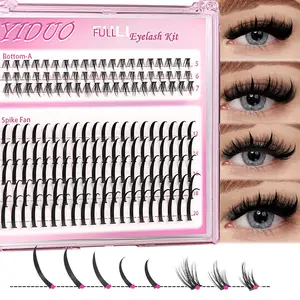 Lash Clusters and Bottom Lashes Wispy Eyelash Clusters D Cluster DIY Eyelash Extensions Spike Individual Eyelashes Eyelash Falsies (5-6-7mm, 12-14-16-18-20mm)